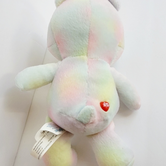 9" CARE BEARS 2004 True Heart Bear Rainbow multi-color plush.***not the talking - Picture 2 of 8
